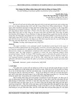 Xây dựng hệ thống nhận dạng giới tính tự động sử dụng LPQ