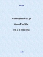 Tình hình đề kháng kháng sinh của h  pylori ở khu vực miền trung việt nam và hiệu quả một số phác đồ hiện nay 