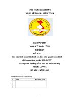 Báo cáo tình hình tài chính và bào cáo quyết toán kinh phí hoạt động (mẫu b01 BCQT) 