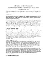 đề cương ôn tập cuối hki môn những nguyên lý cơ bản của chủ nghĩa mác lenin 