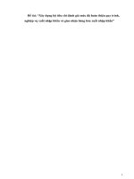 Xây dựng bộ tiêu chí đánh giá mức độ hoàn thiện quy trình, nghiệp vụ xuất nhập khẩu và giao nhận hàng hóa xuất nhập khẩu 