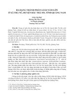 Đa dạng thành phần loài nấm lớn ở xã Trà Nú, huyện Bắc Trà My, tỉnh Quảng Nam