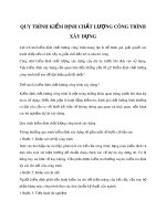 Quy trình kiểm định chất lượng công trình xây dựng﻿