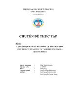 LẬP KẾ HOẠCH TỐI ƯU HÓA CÔNG CỤ TÌM KIẾM (SEO) CHO CÔNG TY...