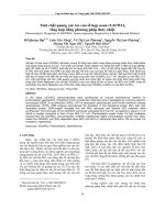 Tính chất quang xúc tác của tổ hợp nano rGO/WO3 tổng hợp bằng phương pháp thủy nhiệt