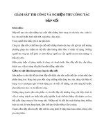 Giám sát thi công và nghiệm thu công tác đắp nổi