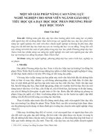 Một số giải pháp nâng cao năng lực nghề nghiệp cho sinh viên ngành giáo dục tiểu học qua dạy học học phần phương pháp dạy học toán