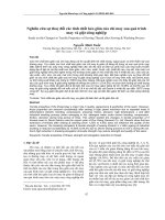 Nghiên cứu sự thay đổi các tính chất kéo giãn của chỉ may sau quá trình may và giặt công nghiệp