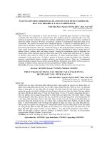 Status of using medicinal plants in Nam Pung commune, Bat Xat district, Lao Cai province