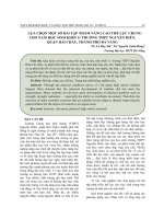 Lựa chọn một số bài tập nhằm nâng cao thể lực chung cho nam học sinh khối 11 trường THPT Nguyễn Hiền, quận Hải Châu, thành phố Đà Nẵng