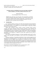 International experience of sustainable tourism development and the lessons for Viet Nam