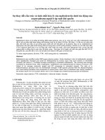 Sự thay đổi cấu trúc và tính chất hóa lý của maltodextrin dưới tác động của argon-plasma nguội ở áp suất khí quyển