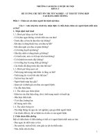 ĐỀ CƯƠNG CHI TIẾT ôn THI tốt NGHIỆP – lý THUYẾT TỔNG hợp CAO ĐẲNG điều DƯỠNG 