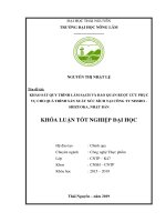 Khảo sát quy trình làm sạch và bảo quản ruột cừu phục vụ cho quá trình sản xuất xúc xích tại công ty nissho   shizuoka, nhật bản 