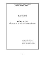 Bài giảng tiếng việt 2   đh phạm văn đồng 