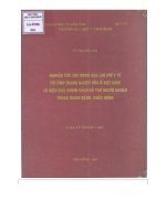 Nghiên cứu tác động của chi phí y tế tới tình trạng nghèo hóa ở việt nam và hiệu quả chính sách hỗ trợ người nghèo trong khám bệnh, chữa bệnh  