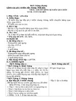 giáo án 4 tuổi chuyền bóng qua đầu qua chân