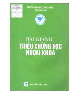 Bài giảng triệu chứng học ngoại khoa  nguyễn văn sái, đỗ trọng quyết 