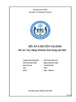 Xây dựng website bán hàng nội thất 