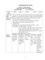 Giáo án tuần 1  lớp học của bé