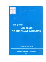  bài giảng nhà nước và pháp luật đại cương 