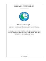 TỔNG HỢP, PHÂN TÍCH VÀ ĐÁNH GIÁ VIỆC KHAI THÁC KHAI THÁC SỬ DỤNG TÀI NGUYÊN NĂNG LƯỢNG SÓNG BIỂN TRÊN THẾ GIỚI VÀ VÙNG BIỂN VIỆT NAM