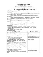 giáo án 4 tuổi chủ đề gia đình