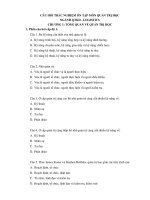 CÂU HỎI TRẮC NGHIỆM ÔN TẬP MÔN QUẢN TRỊ HỌC