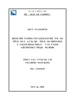 Hoàn thiện công tác giám sát hoạt động tín dụng của các QTDND tại NHNN việt nam chi nhánh tỉnh quảng bình 