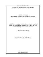 NGHIÊN CỨU CHẾ TẠO COMPOSITE NỀN Cu CỐT HẠT TiC BẰNG PHƢƠNG PHÁP LUYỆN KIM BỘT ỨNG DỤNG LÀM TIẾP ĐIỂM ĐIỆN TRONG CÔNG TẮC TƠ