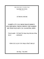 Nghiên cứu xác định trị số modun đàn hồi động trong phòng thí nghiệm để tính toán kết cấu áo đường mềm 