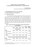 KINH TẾ VIỆT NAM NĂM 2001-2005 VÀ KẾ HOẠCH PHÁT TRIỂN KINH TẾ - XÃ HỘI 2006-2010