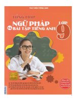 TỔNG ÔN TẬP VÀ NGỮ PHÁP TIẾNG ANH LỚP 9  CÓ ĐÁP ÁN