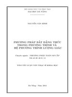 Phương pháp bất đẳng thức trong phương trình và hệ phương trình lượng giác 