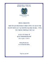 Luận văn thạc sĩ một số giải pháp hoàn thiện công tác quản trị nguồn nhân lực tại trường đại học bà rịa vũng tàu 