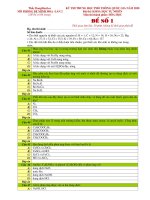 đề THI mô PHỎNG ÔN HÓA