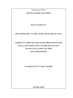 Nghiên cứu, thiết kế, chế tạo hệ thống chuyển đổi năng lượng nhằm nâng cao hiệu quả sử dụng tấm pin năng lượng mặt trời 