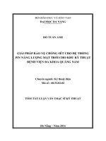 Giải pháp bảo vệ chống sét cho hệ thống pin năng lượng mặt trời cho khu kỹ thuật bệnh viện đa khoa quảng nam 