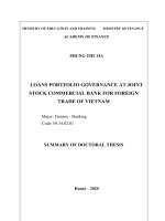 Quản trị danh mục cho vay tại ngân hàng thương mại cổ phần ngoại thương việt nam tt tiếng anh 