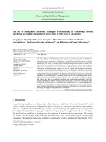 The role of management accounting techniques in determining the relationship between purchasing and supplier management: A case study of retail firms in Kazakhstan