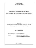 Tối ưu hóa hình học trong việc thiết kế chi tiết cho công nghệ in ba chiều