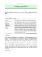 Measuring the performance of poultry business through effective supply chain management skills