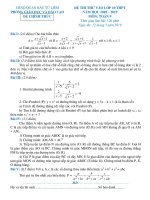 ĐỀ TOÁN 9 ÔN THI VÀO LỚP 10