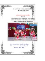 SKKN  MỘT SỐ BIỆN PHÁP GIÁO DỤC NGHỆ THUẬT ÂM NHẠC  CHO TRẺ 5 -6 TUỔI QUA HOẠT ĐỘNG TRẢI NGHIỆM Ở TRƯỜNG MẦM NON