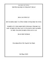 Nghiên cứu tổng hợp, phân tích đặc tính hệ vật liệu áp điện PZT pha tạp và ứng dụng chế tạo biến tử siêu âm gốm áp điện công suất cao 