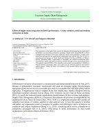 Effects of supply chain integration on firm’s performance: A study on micro, small and medium enterprises in India