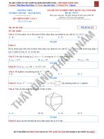 [ Thầy Đặng Thành Nam ] Hướng dẫn giải chi tiết Đề thi thử lần 1 - THPT Tô Hiến Thành Thanh Hóa _ năm 2020