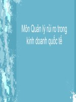 slide thuyết trình thực trạng hoạt động quản lý rủi ro trong kinh doanh của công ty cổ phần sữa việt nam vinamilk tại việt nam 