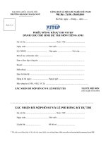 MẪU ĐƠN ĐĂNG KÍ THI VSTEP