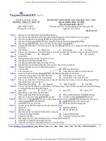 TS247 DT de thi thu thpt qg mon dia li truong thpt ly thai to bac ninh lan 1 nam 2019 co loi giai chi tiet 26832 1542096609 